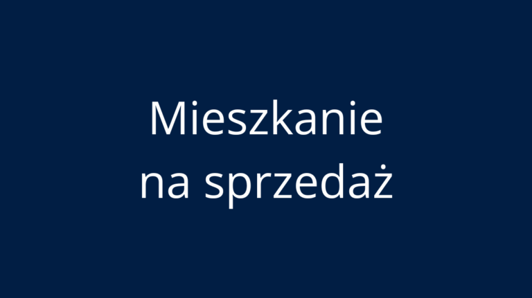 DO SPRZEDANIA